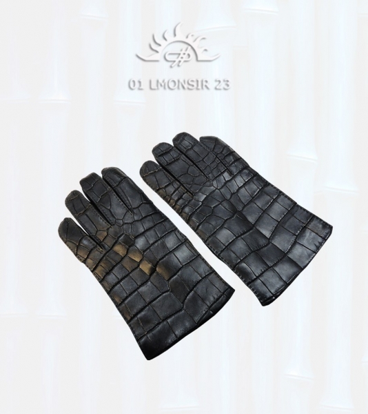 перчатки кожа крокодила