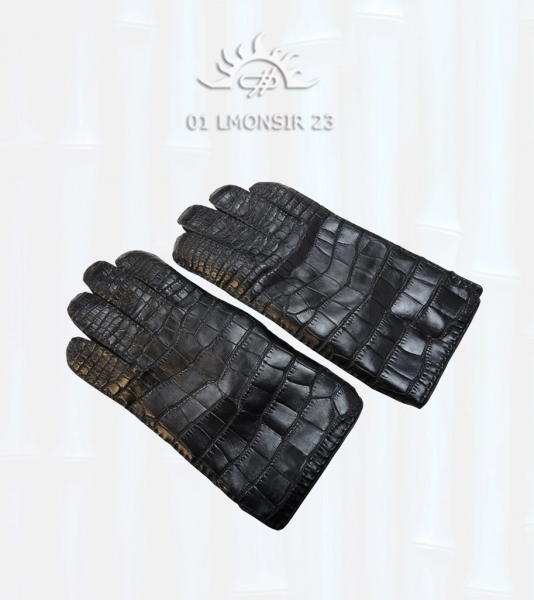 перчатки кожа крокодила